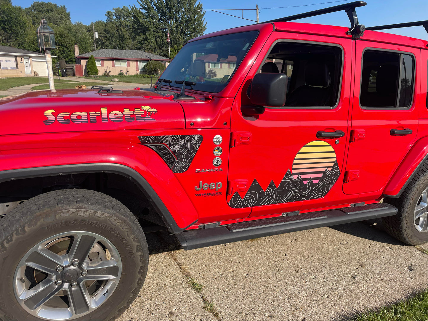 Custom Half Sides Decals