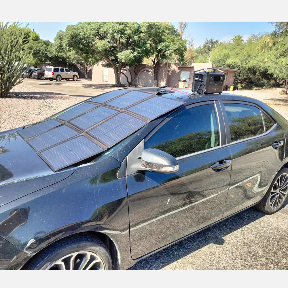 LensunSolar 300W 12V Solar Blanket for Power Station or 12V Battery