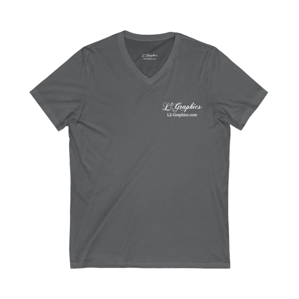Unisex V-Neck Tee - Casual Comfort for Everyday Wear, Summer Tops, Gift for Him/Her, Relaxed Style, Fashionable T-Shirt