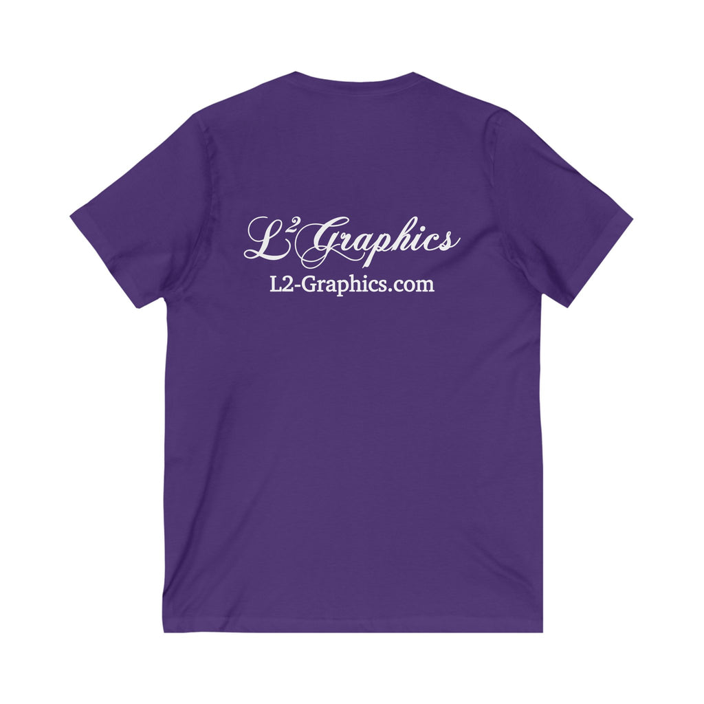 Unisex V-Neck Tee - Casual Comfort for Everyday Wear, Summer Tops, Gift for Him/Her, Relaxed Style, Fashionable T-Shirt