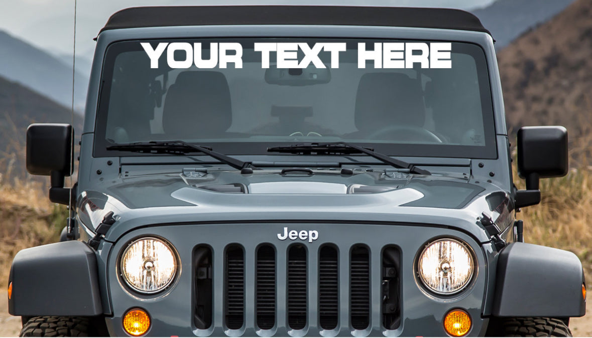 Custom Windshield Banner