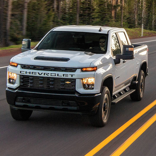 Chevrolet Silverado 2500HD with Scoop(2019-Present) Lensun 75W Hood Solar Panel