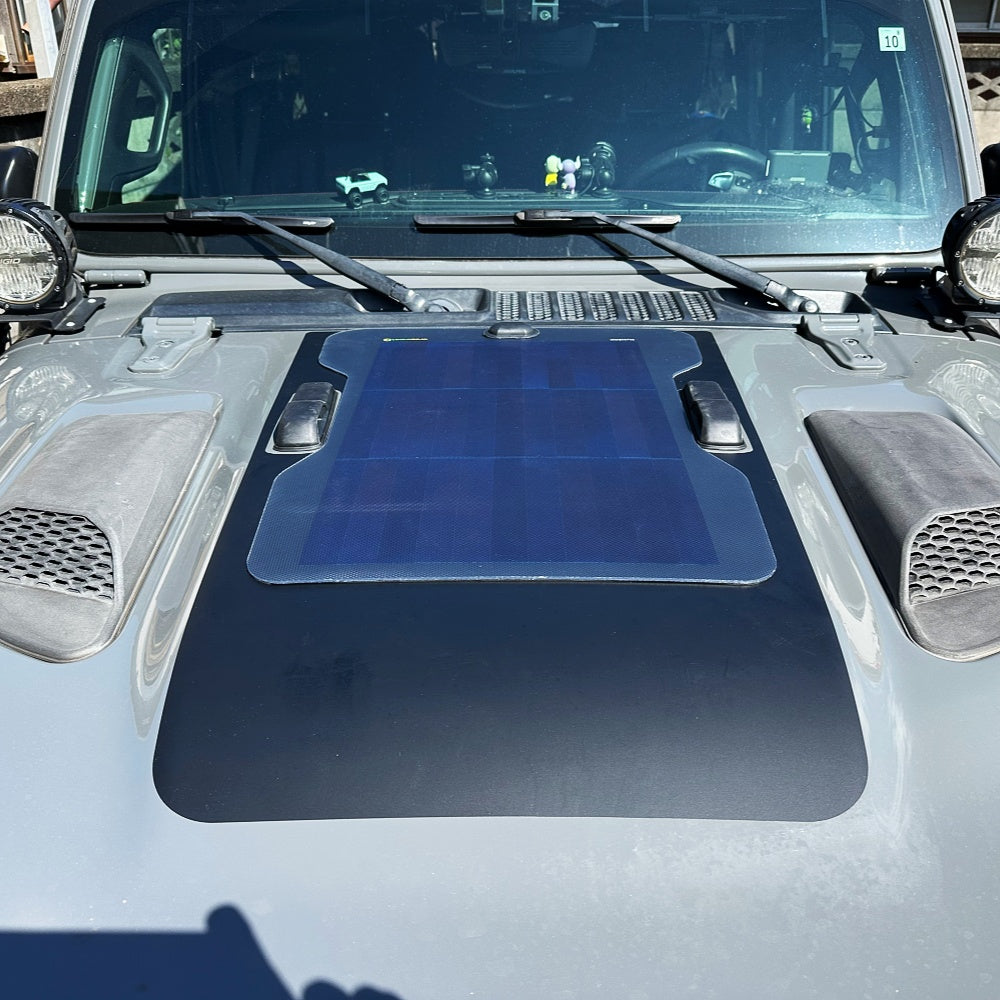 Jeep Gladiator Rubicon(2020-Present) Lensun 45W Hood Solar Panel
