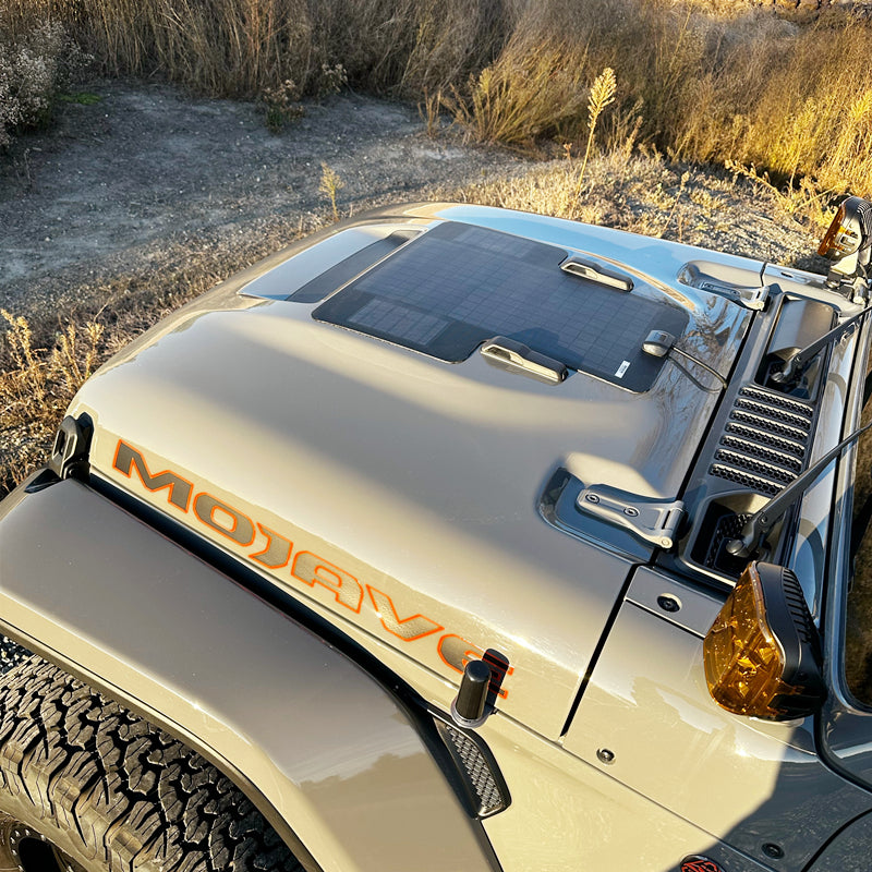 Jeep Gladiator JT Mojave, Wrangler Rubicon 392 Lensun 45W Hood Solar Panel