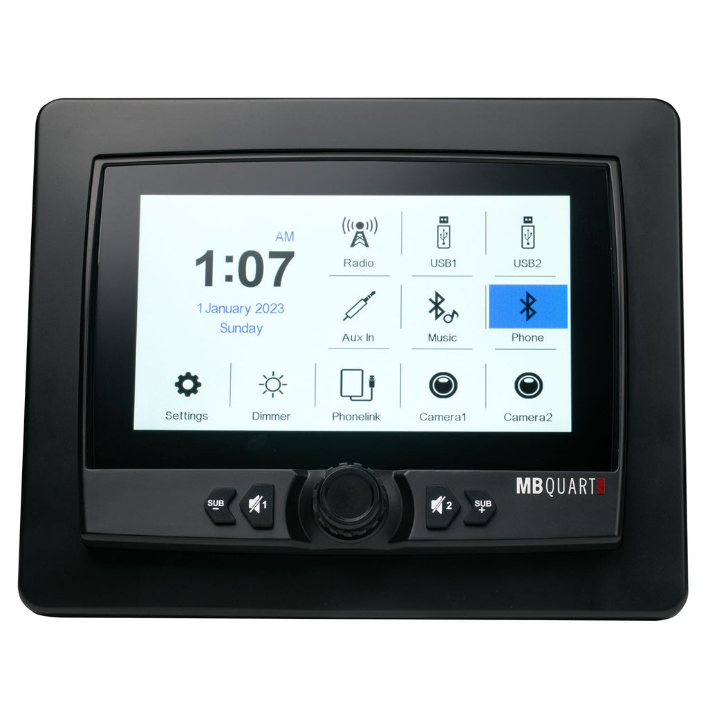 GMR7V1 7-Inch Waterproof Touchscreen Wireless CarPlay Source Unit