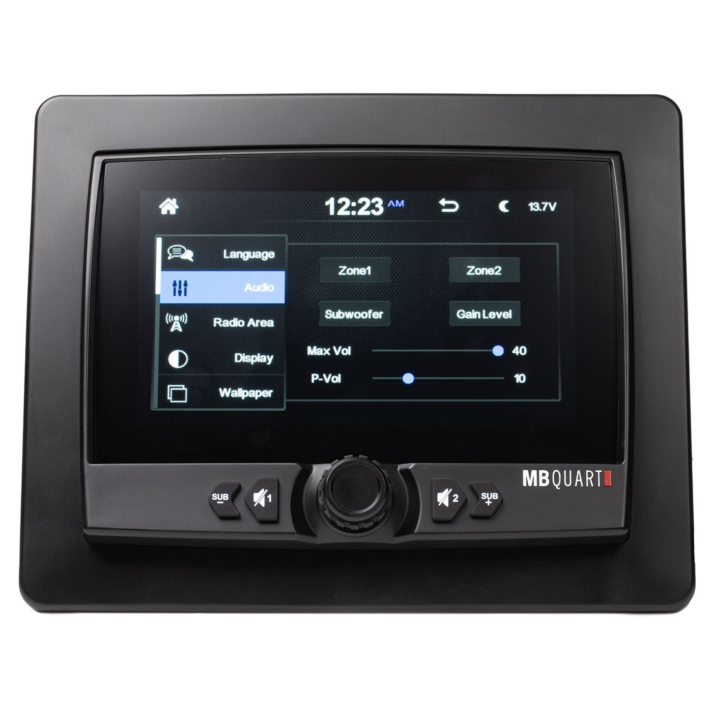 GMR7V1 7-Inch Waterproof Touchscreen Wireless CarPlay Source Unit