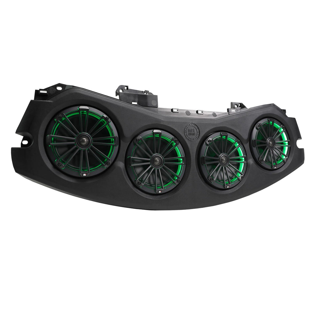 MBQJ-48CRGB24+ Jeep® Wrangler (JL) / Gladiator (JT) 2024-Current Tuned Rear Soundbar with 8 Inch Coaxial Speakers, Enclosure, and Addressable RGB LED Lighting