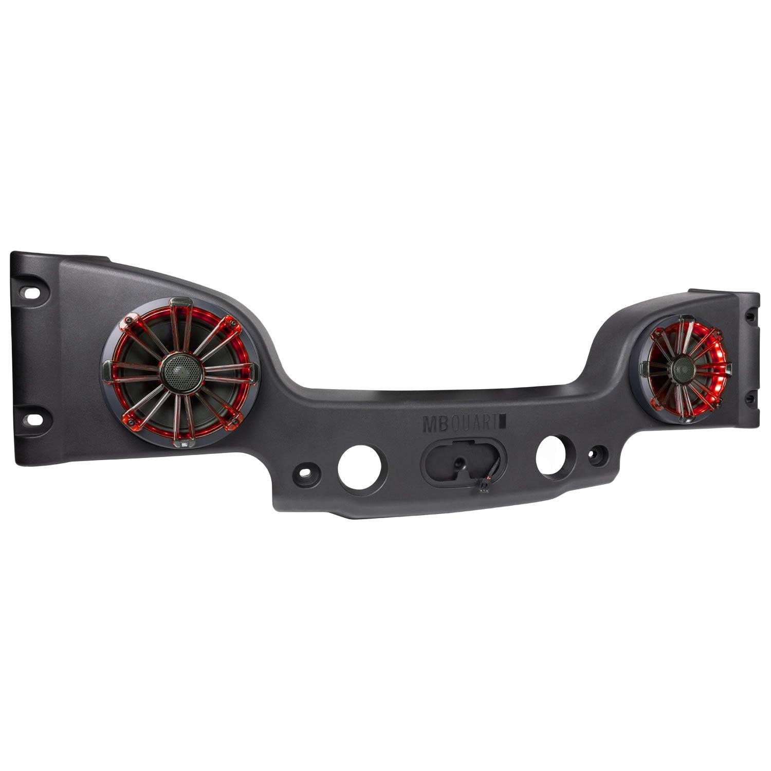 MBQJK-28CRGB Jeep® Wrangler (JK) Tuned Rear Soundbar with 8 Inch Coaxial Speakers, Enclosure, RGB LED Lighting