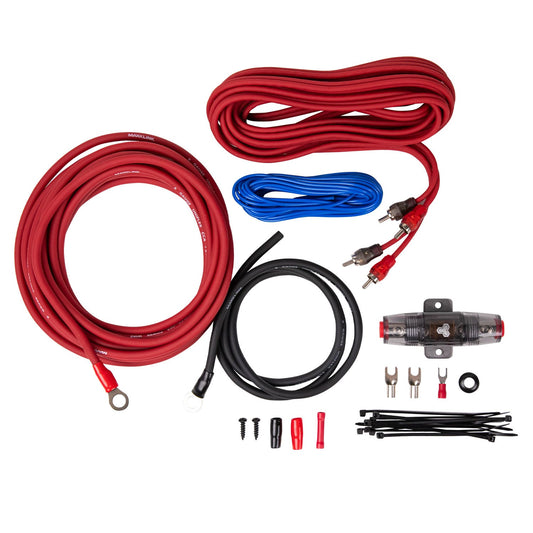 MAXXLINK VCAK-8V1 8 Gauge Amplifier Wiring Kit – Red – Copper Clad Aluminum