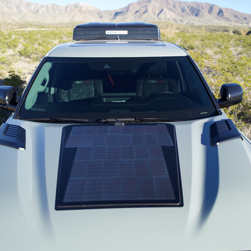 Toyota Tundra 3rd Gen (2022-Present) Lensun 90W 12V Hood Flexible Solar Panel