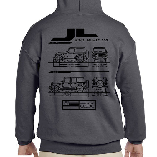 JL Blueprint Pullover Hoodie