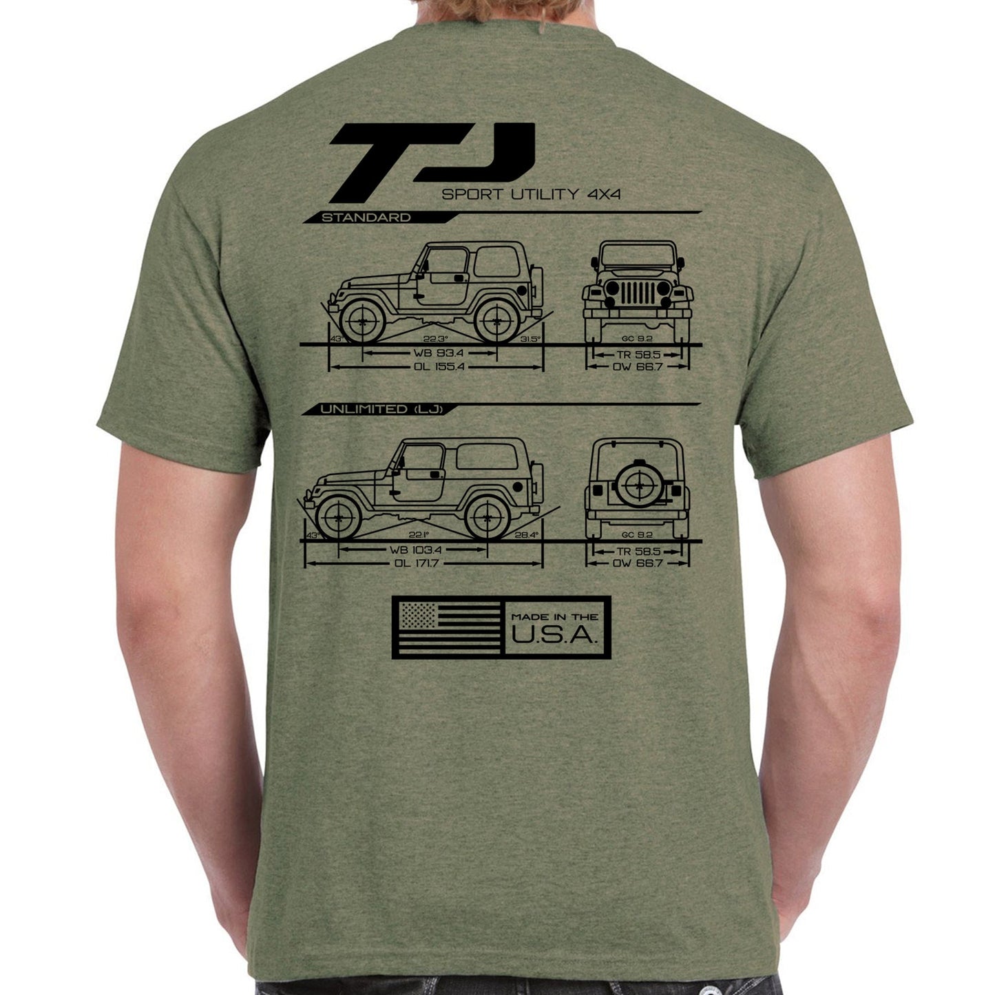 TJ/LJ Blueprint T-Shirt
