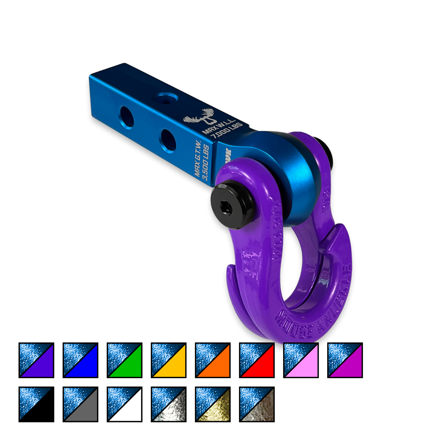 Jowl 5/8 Split Shackle and Mohawk 1.25 Receiver Combo